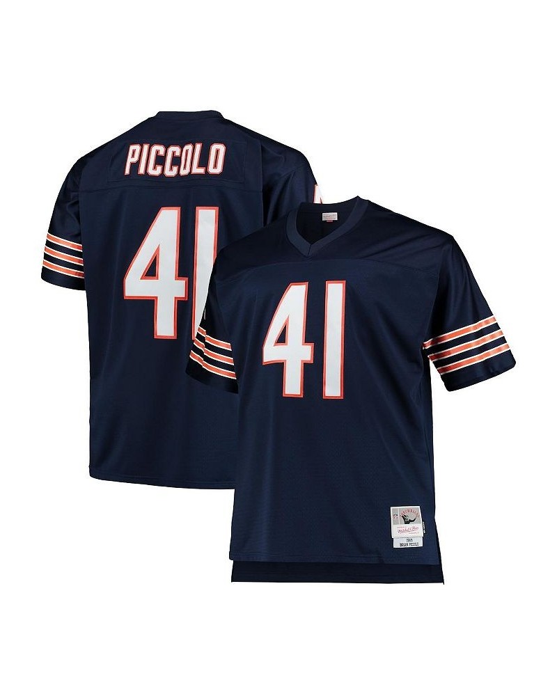 Men's Brian Piccolo Navy Chicago Bears Big and Tall 1969 Retired Player Replica Jersey $79.90 Jersey