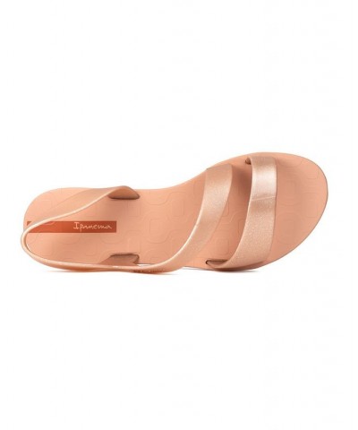 Women's Vibe Comfort Sparkle Sandals Pink $20.70 Shoes