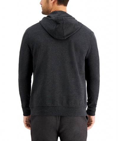 Men's INC Fortune Full Zip Hoodie Gray $23.96 Sweatshirt