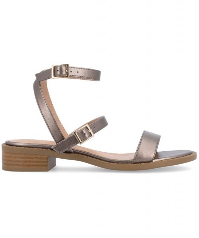 Women's Gigie Strappy Sandal Silver $39.60 Shoes