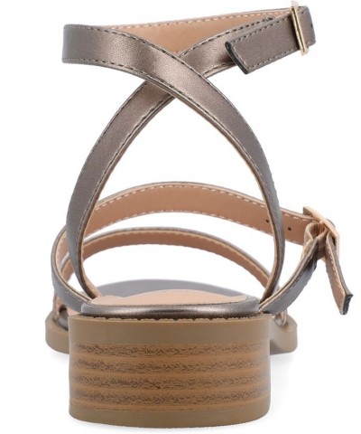 Women's Gigie Strappy Sandal Silver $39.60 Shoes