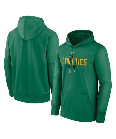 Men's Kelly Green Oakland Athletics Authentic Collection Pregame Performance Pullover Hoodie $51.29 Sweatshirt