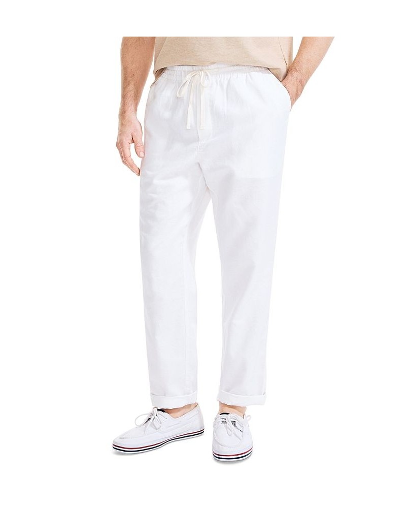 Men's Classic-Fit Elastic Drawstring Linen Pant PD01 $26.65 Pants