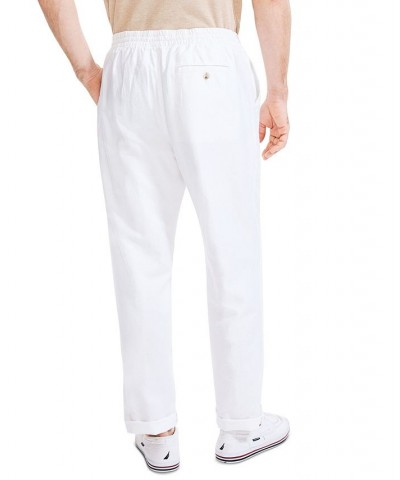 Men's Classic-Fit Elastic Drawstring Linen Pant PD01 $26.65 Pants