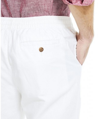 Men's Classic-Fit Elastic Drawstring Linen Pant PD01 $26.65 Pants