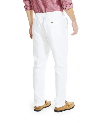 Men's Classic-Fit Elastic Drawstring Linen Pant PD01 $26.65 Pants