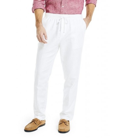 Men's Classic-Fit Elastic Drawstring Linen Pant PD01 $26.65 Pants