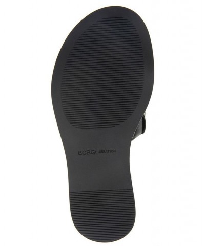 Women's Farah Slip-on Flatform Sandal Black $41.83 Shoes