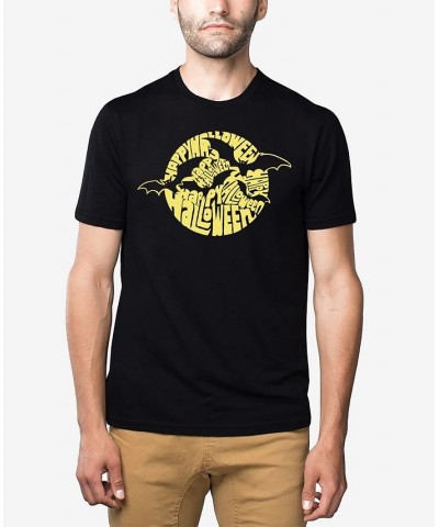 Men's Halloween Bats Premium Blend Word Art T-shirt Black $24.29 T-Shirts