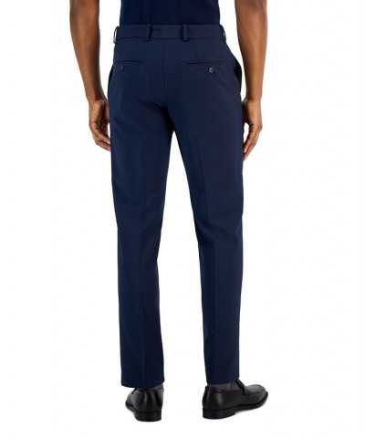 Men's Modern-Fit Stretch Resolution Dress Pants Blue $24.07 Pants