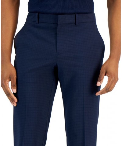 Men's Modern-Fit Stretch Resolution Dress Pants Blue $24.07 Pants