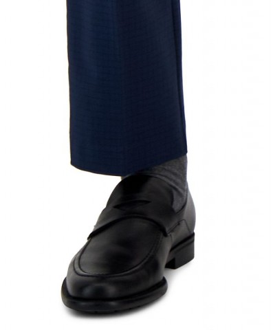 Men's Modern-Fit Stretch Resolution Dress Pants Blue $24.07 Pants