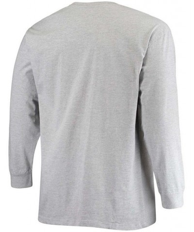 Men's Big and Tall Heathered Gray Seattle Seahawks Practice Long Sleeve T-shirt $23.59 T-Shirts