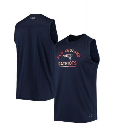 Men's Navy New England Patriots Rebound Tank Top $24.20 T-Shirts