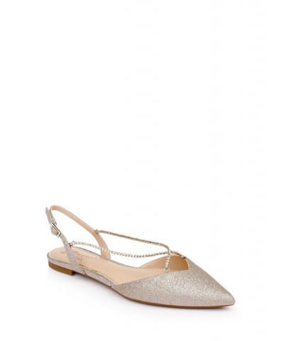 Women's Alanna Evening Flats White $49.98 Shoes