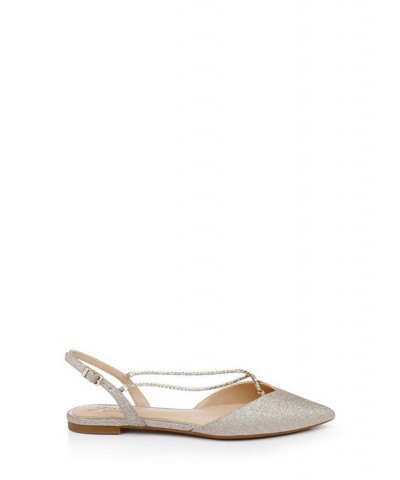 Women's Alanna Evening Flats White $49.98 Shoes