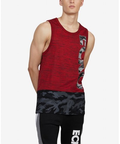 Men's Camo Bib Tank Top Red $22.08 T-Shirts