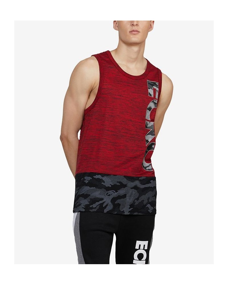 Men's Camo Bib Tank Top Red $22.08 T-Shirts