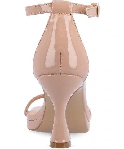 Women's Jeanne Platform Heel Tan/Beige $46.00 Shoes