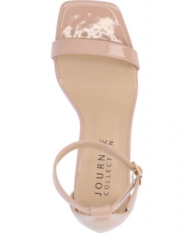 Women's Jeanne Platform Heel Tan/Beige $46.00 Shoes