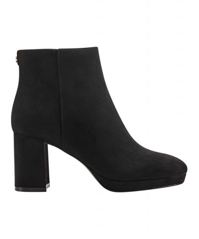 Women's Colleen Platform Booties Black $63.94 Shoes