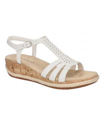 Women's Dorinda Wedge Sandals White $32.90 Shoes