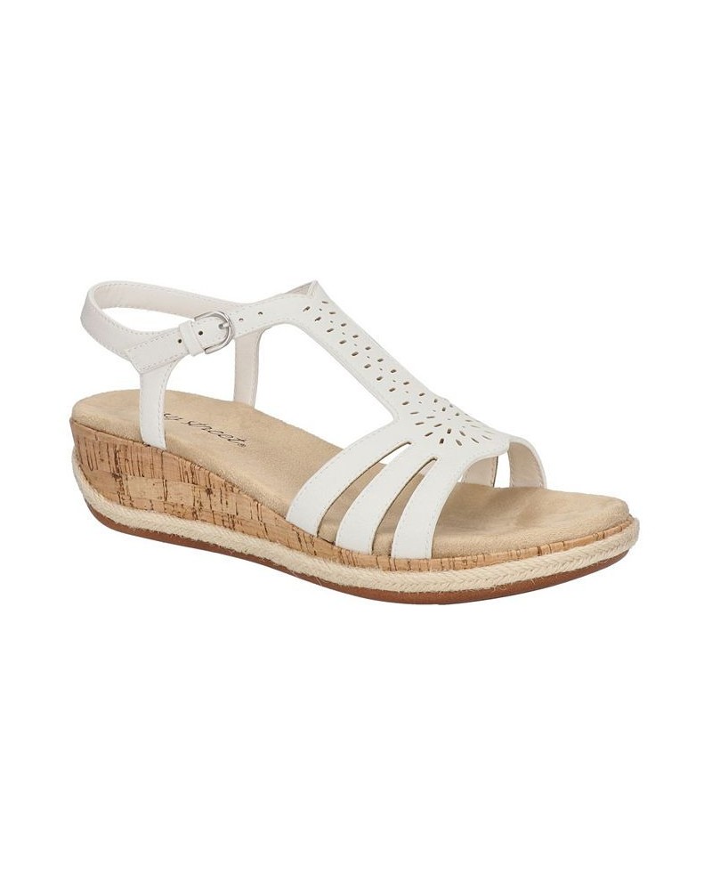 Women's Dorinda Wedge Sandals White $32.90 Shoes