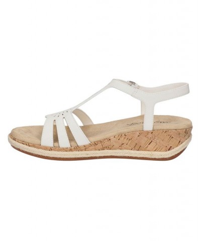 Women's Dorinda Wedge Sandals White $32.90 Shoes