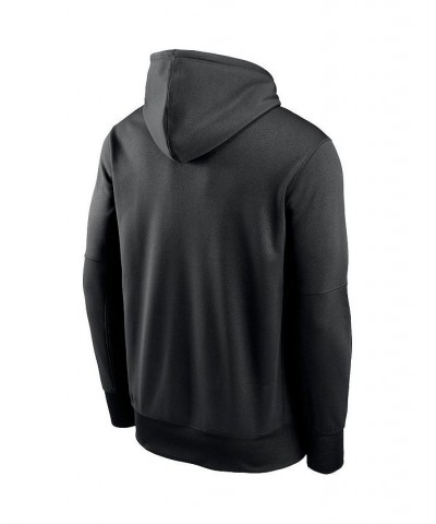 Men's Black Baltimore Ravens Fan Gear Wordmark Performance Pullover Hoodie $35.70 Sweatshirt