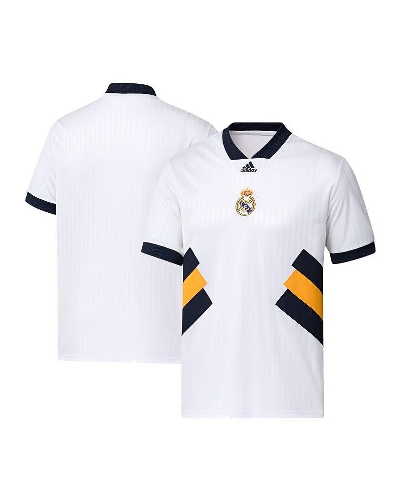 Men's White Real Madrid Football Icon Jersey $45.00 Jersey