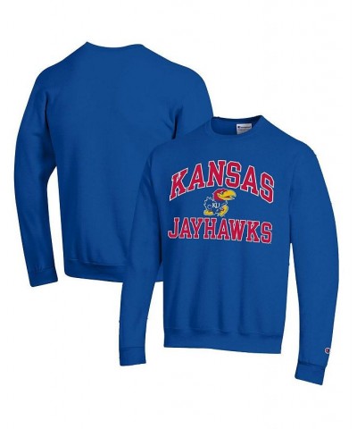 Men's Royal Kansas Jayhawks High Motor Pullover Sweatshirt $33.14 Sweatshirt