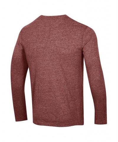 Men's Heather Burgundy Colorado Avalanche Tri-Blend Long Sleeve T-shirt $26.99 T-Shirts