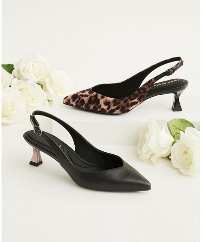 Women's Idream Kitten Heel Shoe Black $54.45 Shoes