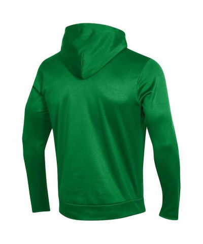 Men's Green Notre Dame Fighting Irish Logo Lockup Fleece Performance Pullover Hoodie $46.79 Sweatshirt