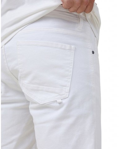 Men's Straight Denim Shorts White $24.75 Shorts