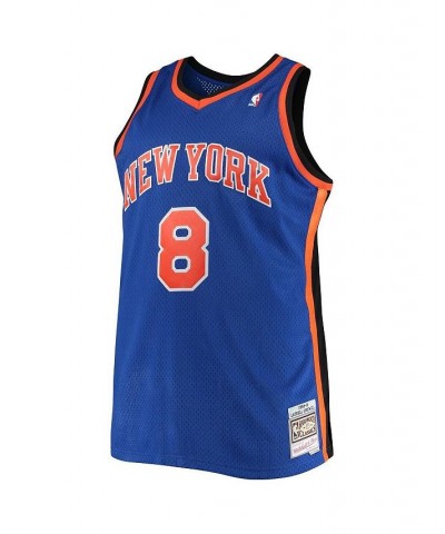 Men's Latrell Sprewell Blue New York Knicks Big and Tall Hardwood Classics Jersey $46.00 Jersey