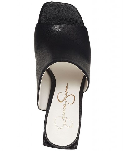 Women's Messia Asymmetrical Mules Black $54.00 Shoes