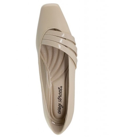 Entice Women's Squared Toe Pumps White $28.70 Shoes