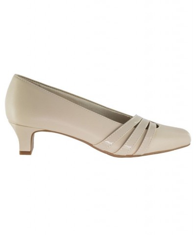 Entice Women's Squared Toe Pumps White $28.70 Shoes