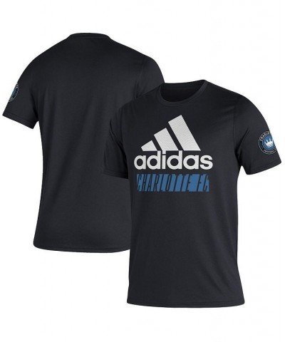 Men's Black Charlotte FC Creator Vintage-Like AEROREADY T-shirt $21.60 T-Shirts