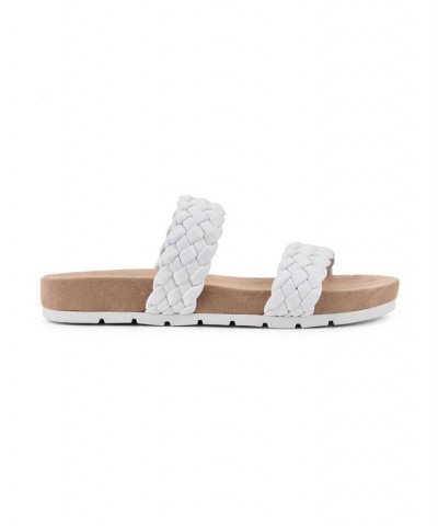 Women's Truly Slide Sandals White $25.96 Shoes