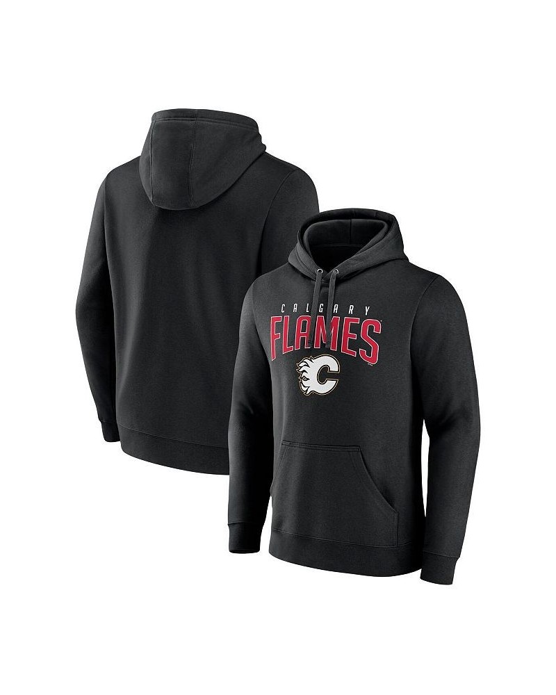 Men's Branded Black Calgary Flames Special Edition 2.0 Wordmark Pullover Hoodie $25.42 Sweatshirt