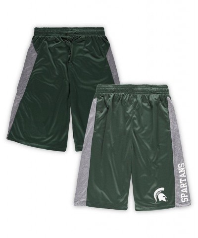 Men's Green Michigan State Spartans Big and Tall Textured Shorts $28.99 Shorts