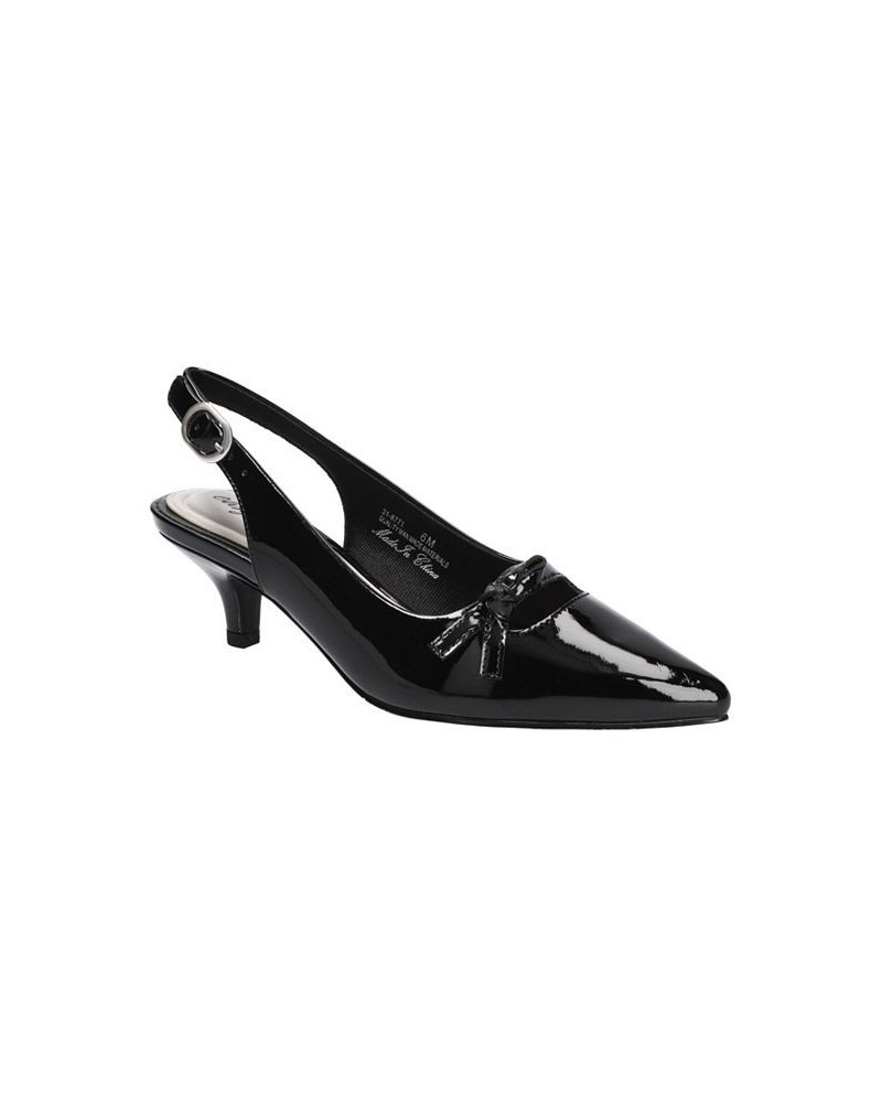 Women's Emerin Slingback Pumps Black $35.00 Shoes