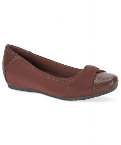 Women's Mitsy Slip-On Flats Brown $31.60 Shoes