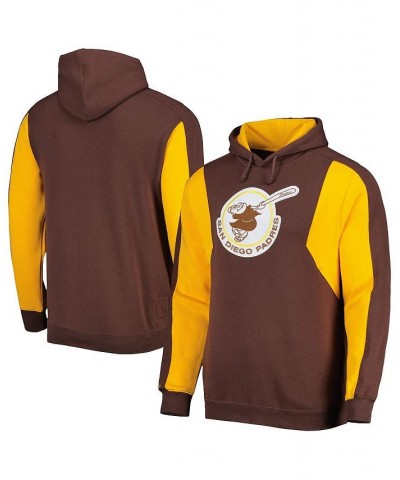 Men's Brown, Gold San Diego Padres Colorblocked Fleece Pullover Hoodie $39.60 Sweatshirt