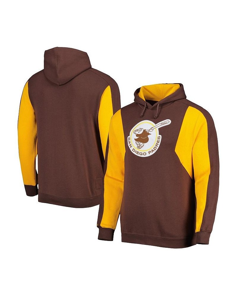 Men's Brown, Gold San Diego Padres Colorblocked Fleece Pullover Hoodie $39.60 Sweatshirt