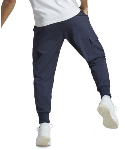 Men's Essential Woven Cargo Jogger Pants Blue $20.90 Pants