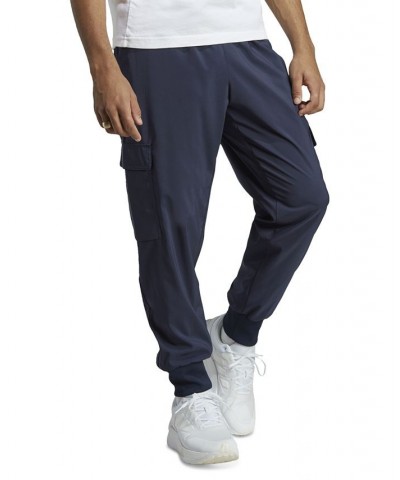 Men's Essential Woven Cargo Jogger Pants Blue $20.90 Pants