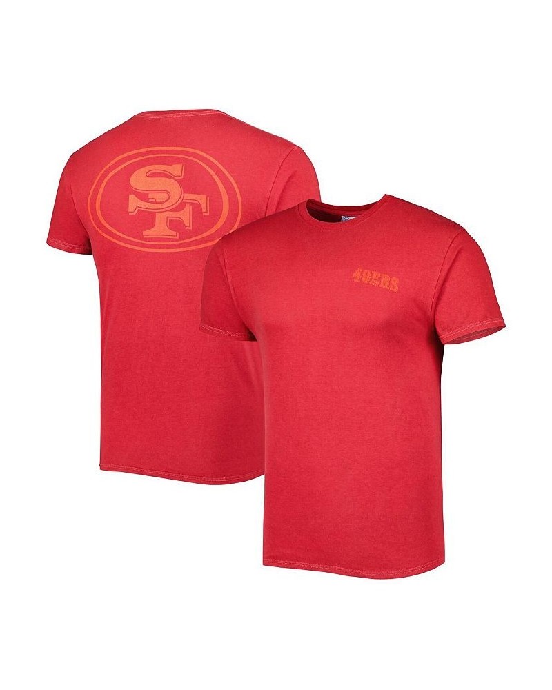 Men's Scarlet San Francisco 49ers Fast Track Tonal Highlight T-shirt $25.96 T-Shirts